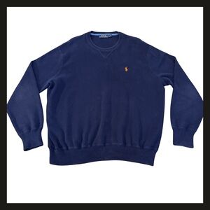 Polo by Ralph Lauren Navy Crewneck Sweater